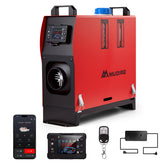 MUDIRO LS-1 8KW Air Diesel Heater with bluetooth App Control & Adapter Auto Start-Stop 110V-240V AC 12V/24V DC for Camping, RV, Tent