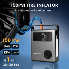 MUDIRO M-JC6 7000A Jump Starter with Air Compressor for Cars Motorcycles 10L Diesel Engines