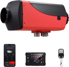 Diesel Heater 5-8KW 12V/24V with 10L Fuel Tank, App Control, LCD Monitor, Silencer for Motorhome, Portable