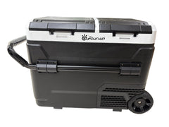 MUDIRO Portable Car Refrigerator, 12 Volt Car Fridge, 50L Portable Dual Zone Freezer