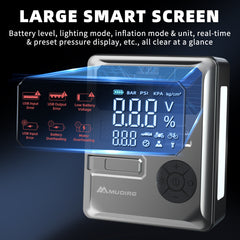 Car Jump Starter with Air Compressor 6000A 150PSI PD 30W, Battery Jumper Starter Portable(All Gas/10L Diesel), 12V Jump Box Battery Charger, 2 Lights, for Motorcycle