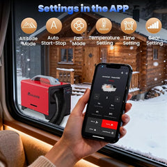 Diesel Heater 8KW 12V/24V/220V with App Control, Height Mode, Car Start-Stop, Auxiliary Heater for Motorhome, Portable