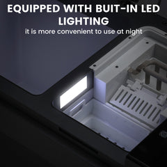 Mudiro 12V Car Refrigerator with Ice Maker 45L Car Refrigerator with Casters for Camping, Travel, Outdoor, Home