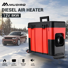New Mudiro 12V 8KW Diesel Air Heater Toolbox All In One Parking Heater Portable with Remote Control and LCD for RV Trailer Camper Boat