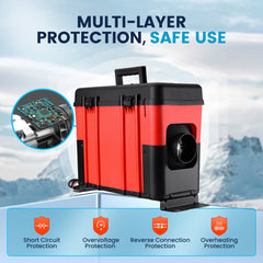New Mudiro 12V 8KW Diesel Air Heater Toolbox All In One Parking Heater Portable with Remote Control and LCD for RV Trailer Camper Boat