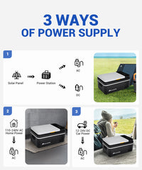 Mudiro 12V Tragbarer Autokühlschrank 21L/25L -4℉~68℉ Gefrierschrank Kompressor Kühler Kühlschrank Für Auto,Camping,Reisen,Angeln,Outdoor