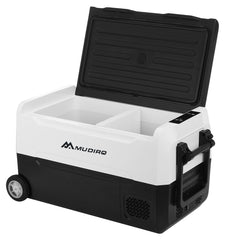 Pre-Sale Mudiro 12V Car Refrigerator with bluetooth 35L/55L Compressor Cooler for Car Home 12/24V DC 110/240V AC