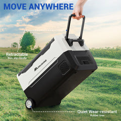 Pre-Sale Mudiro 12V Car Refrigerator with bluetooth 35L/55L Compressor Cooler for Car Home 12/24V DC 110/240V AC