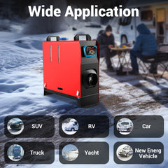 Mudiro 8KW 12V Diesel Air Heater All In One Parking Heater Portable with Remote Control and LCD,3LFuel Tank for RV Trailer Camper Van Boat AndIndoors