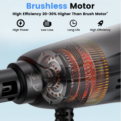 MUDIRO M-BW1 Cordless Pressure Washer 3 Gears with 4.0Ah Batteries,220Bar 1.32 GPM Brushless Motor 3500W Portable Pressure Washer with 6 in 1 Nozzles, Power Washer for Cars, Fences, Driveways, Home, Patios