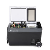 Mudiro 12V Car Refrigerator with Ice Maker 45L Car Refrigerator with Casters for Camping, Travel, Outdoor, Home