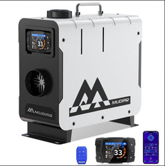 Diesel Heater 12 V/24 V/230 V 8 KW without Adapter with CO Protection (Auto Shut-Off & Alarm), Bluetooth/Remote Control, TFT Display, Car Height Adjustment, China Auxiliary Heater for Camping, Motorhome, Tent